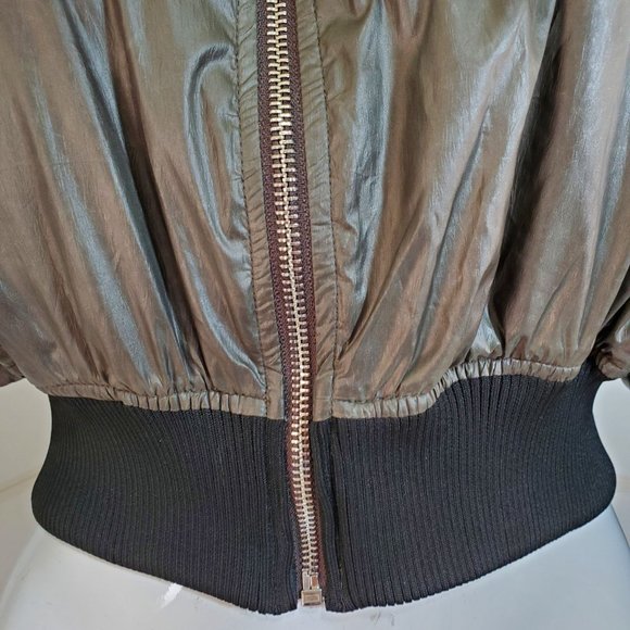 Silence + Noise Olive Bomber Jacket - Picture 9 of 10